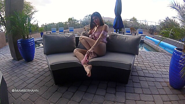 outdoors sex masturbating while on phone dad porn videos