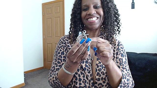 chastity cage ebony cum sex