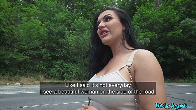 busty public agent wild babe with red hair rides porn cock