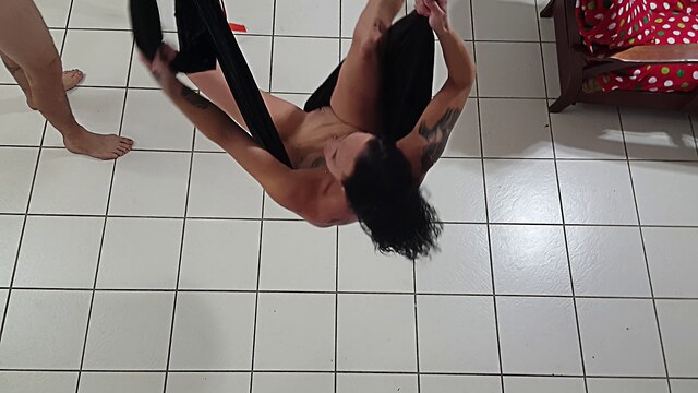 inverted suspension yoga hose