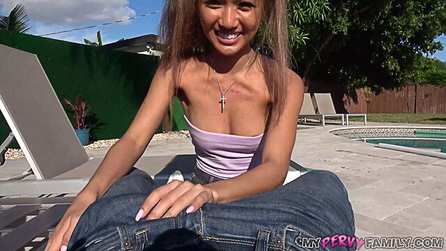 taboo huge tit latin stepmother with hairy pussy creampied by big dick stepson hot