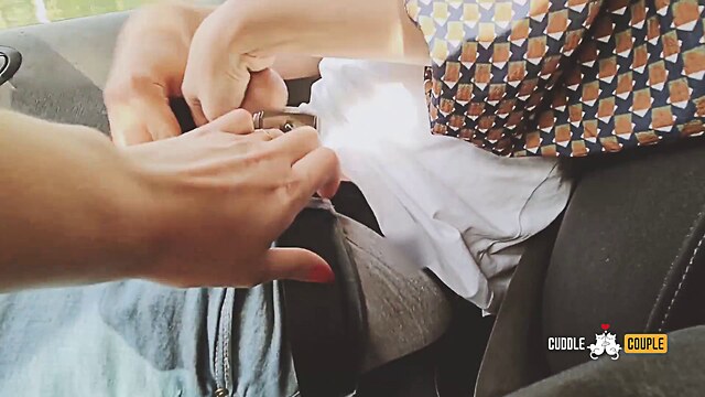 car handjob amateur driving handjob sex
