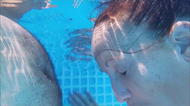 outside blowjob pool