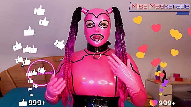 onlyfans rubber latex gasmask sex girls fetish