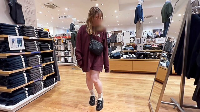 shopping mall porn japanese handjob porn