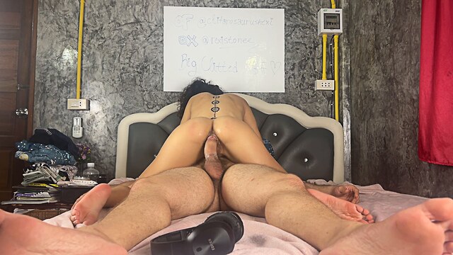 hot tattoo girl real orgasms creampie