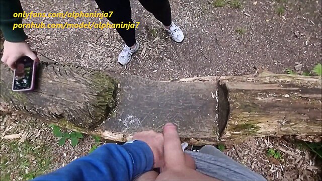 outdoor risky couple sex in public place