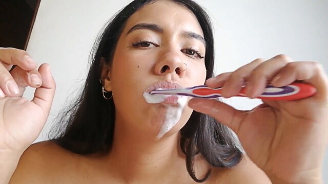 fetish desi marina lotar blowjob with cum in mouth compilation