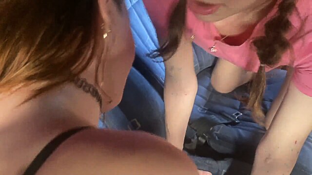 cumshot anal on bus
