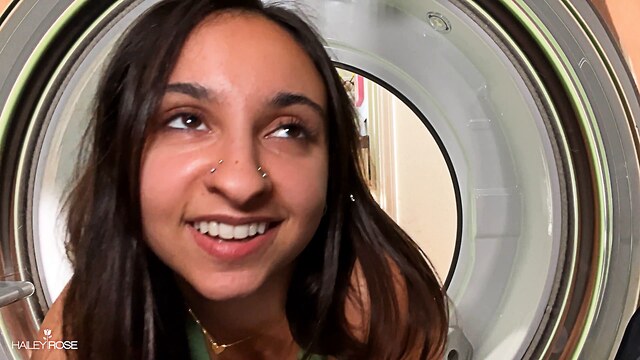 indian lili18y strip sister in laundry