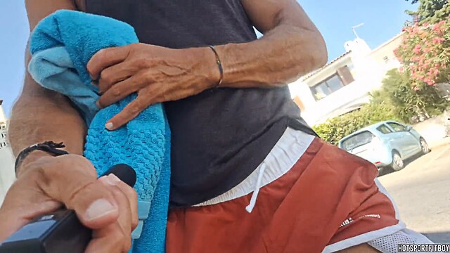 risky masturbation public with cum ass walk