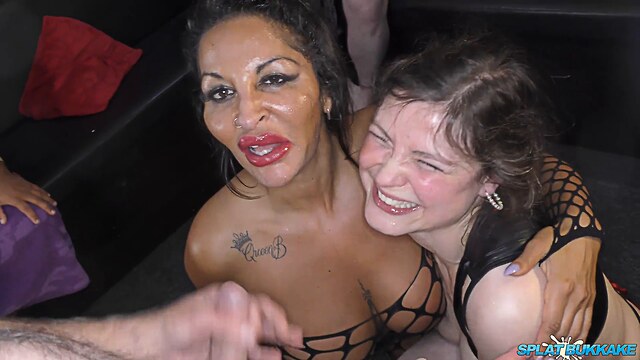 british fetish bukkake fuck blowjob sex and cum facial