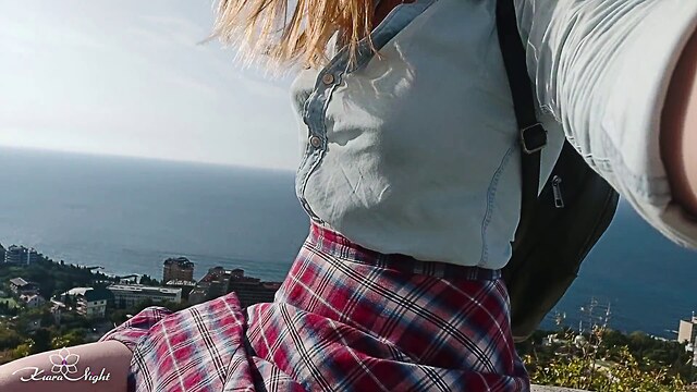 blonde bikini busty blowjob outdoors porn videos