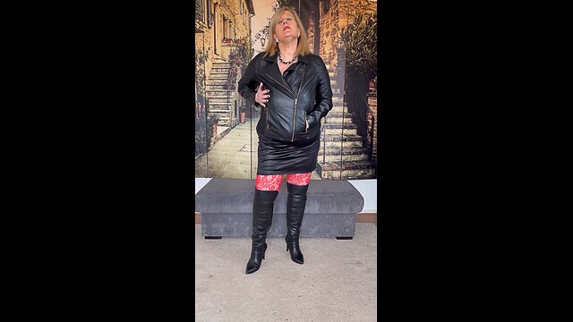 leather boots mature stepmom