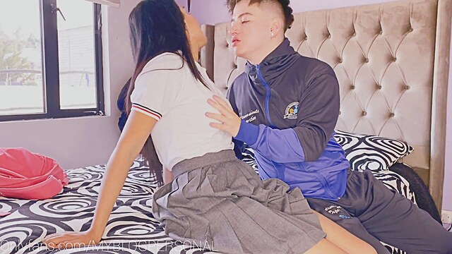 flaquita culona xxx colombian schoolgirl with big tits fucking hard