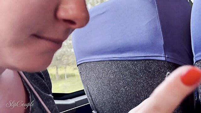 outdoor milf handjob