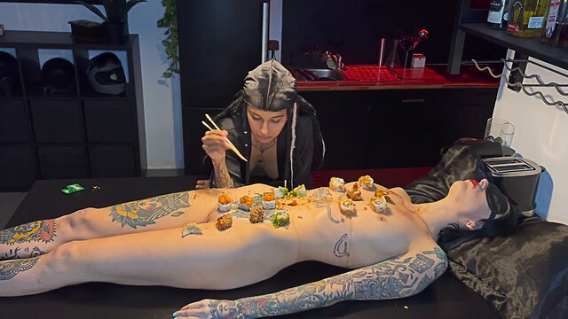fish lesbian food fetish sex