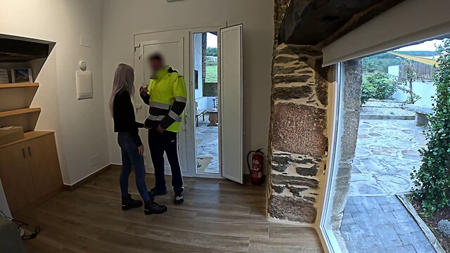 real delivery man sex