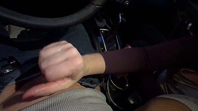 stroking cock xxx milf handjob cumshot