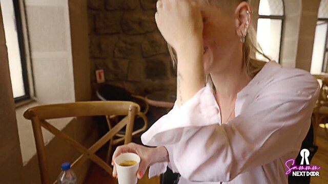 travel vlog caught in the act blowjob